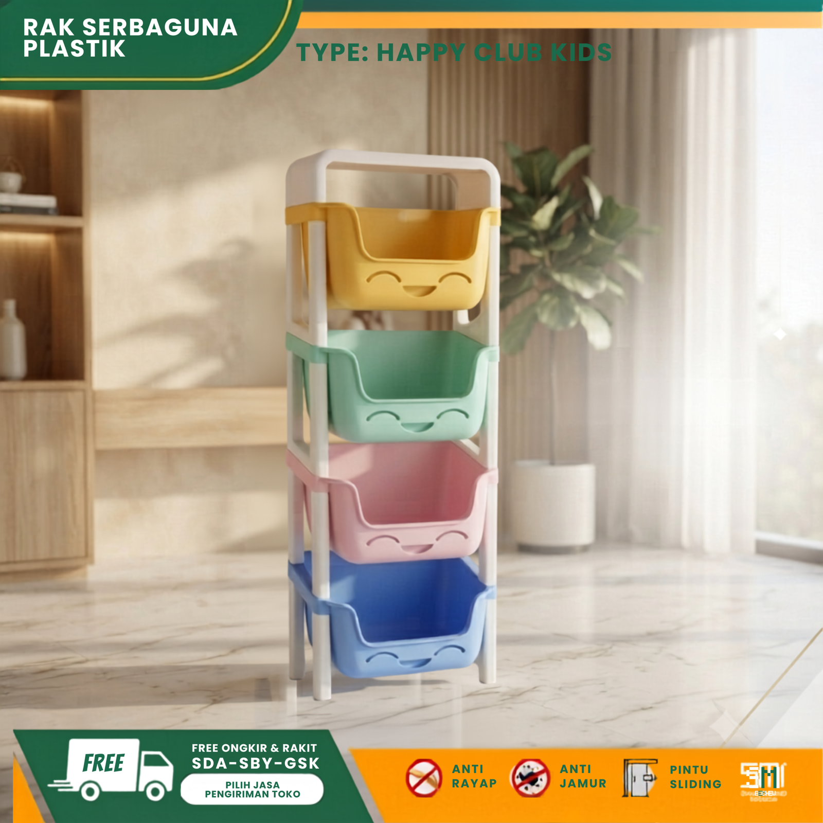 Rak Serbaguna Bahan Plastik